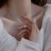 2025 High-End Sweet Style 925 Sterling Silver Zirconia Bow Necklace for Women – Fashionable Summer Clavicle Chain