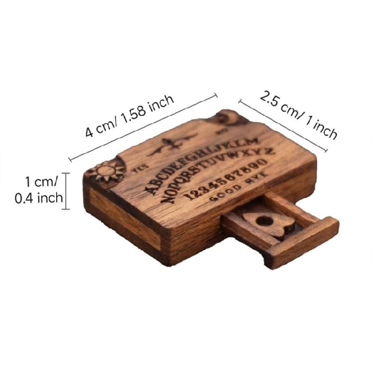 Multifunctional Miniature Wooden Spirit Board Combining Decorative Artistrys And Planchette Emotional Love Drawer Decors