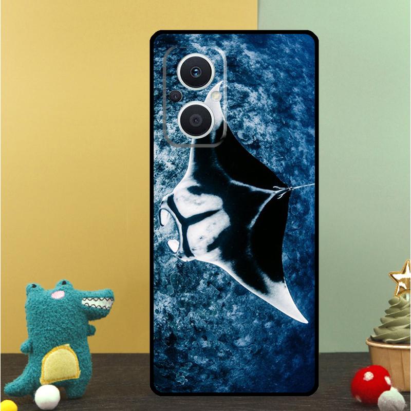Animal Manta Ray Case For OPPO Reno 15 Pro 15F 10 11 12 13 13F 14 14F 8 7 Lite 8T OPPO Find X9 X8 X6 Pro Cover