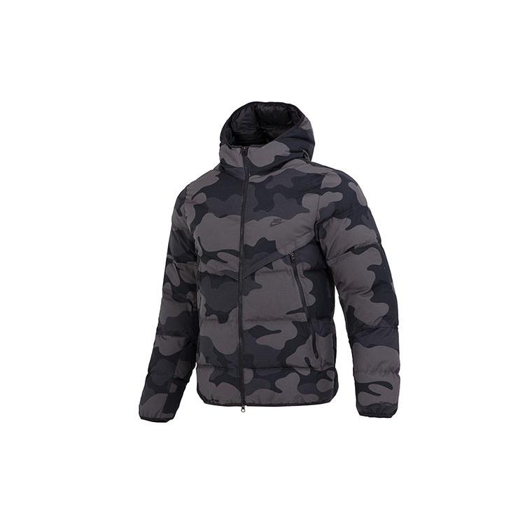 Nike Puffer Jackets Men`s Black Hooded