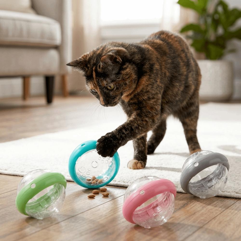Flying Saucer Shaped Flying Saucer Pet Toy Anti-tip Dog Slow Feeder Puzzle Pet Toy Molar Chewing