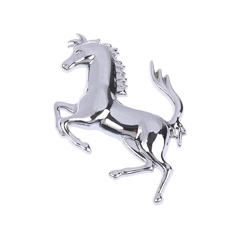 3D Metall Laufendes Pferd Emblem Aufkleber Auto Personalisierter Aufkleber Decal Auto Fenster Karosserie Seite Heck Stoßstange Abzeichen Aufkleber Dekoration