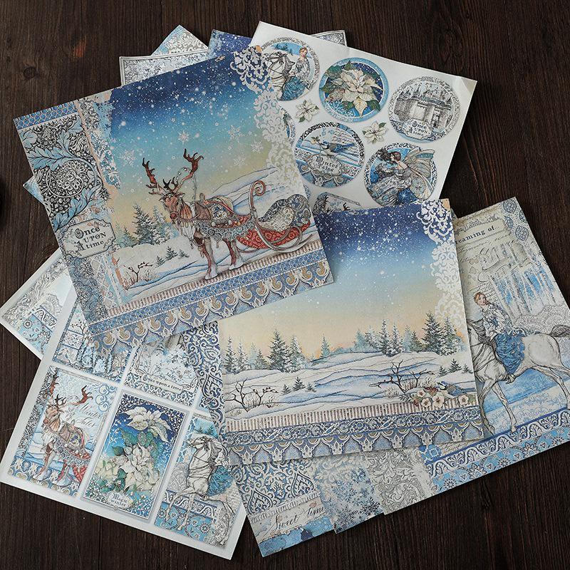 Stamperia Winter Tales Retro Fairy Collection: 15-Sheet Journal Paper Pack