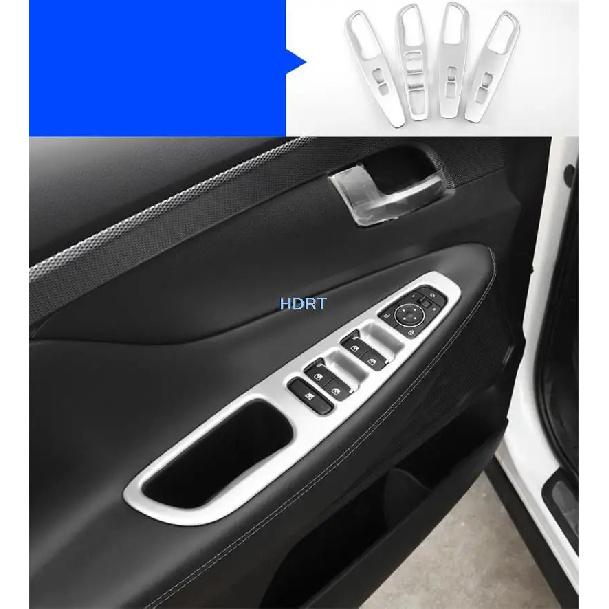 Car Styling Gear Air Vent Outlet Frame Window Control Panel ABS Chrome Silver Interior Sticker For Hyundai Santa Fe IX45  +