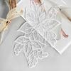 White Organza Bead Embroidery Flower Applique Decorative Dress Dress Wedding Accessories Cloth Sticker Accessories