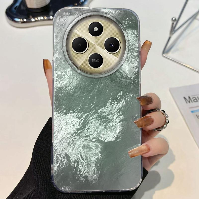 Gradient Glacier Texture Girls Women Phone Case For Xiaomi Poco X3pro X5 M6 X6 X3 NFC M5s M6 Pro C75 C61 Fundas Cover