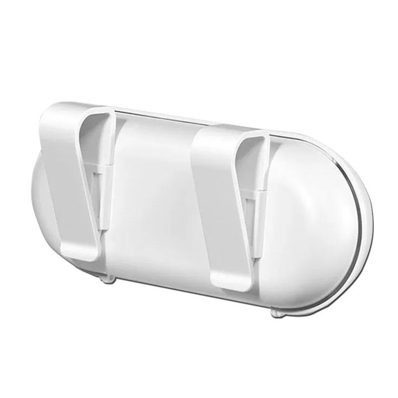 Car Sun Visor Glasses Storage Box Holder Organizer Accessories For Mercedes Benz AMG W212 W205 W246 W177 W176 W213 GLC GLE GLS ML Welcome Laser Lamp