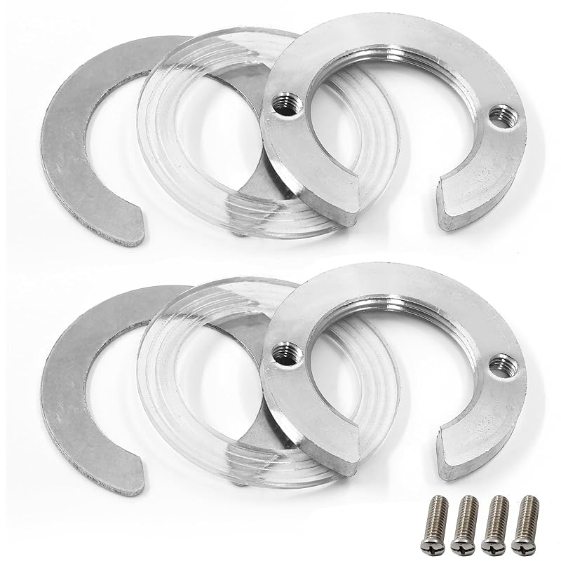 2 Set 1.22inch/31mm Kitchen Faucet Fixing Nut Kit, C Type Antiloosing Faucet Lock Nut Cap for Kitchen Bathroom Washer Faucet Fixing Fastening