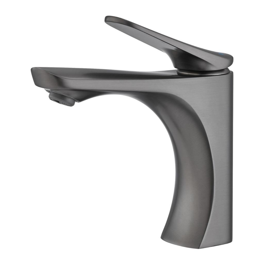 Best-selling Creative Zinc Alloy Sink Faucet Single Handle Modern Design Hot/Cold Water Functionality Deck Mounted School Use