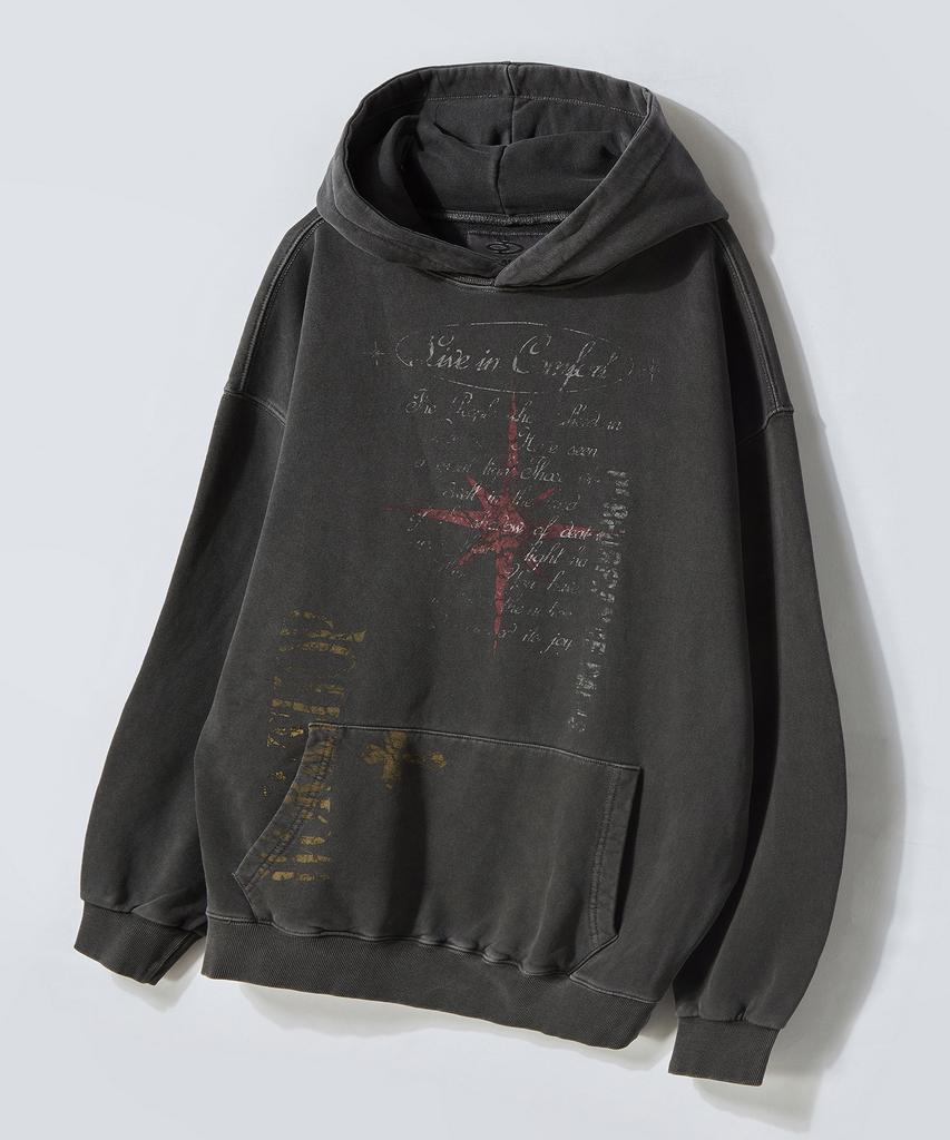 Saint Pigment Hoodie Black Charcoal