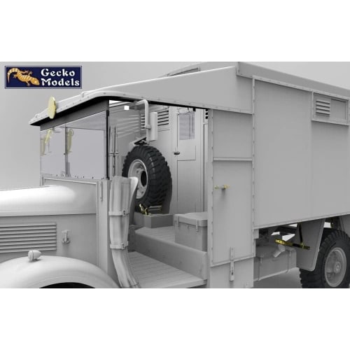 Gecko Model 1/35 Scale World War II British Army K2/Y Military Ambulance "Well Known Katy" Limited Special Edition Plastic Model Kit GEC35GM0070, Mold