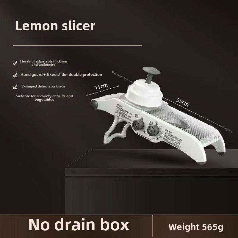 Nastavitelný multifunkční kráječ na citrony a brambory pro obchody s mléčným čajem a grilování