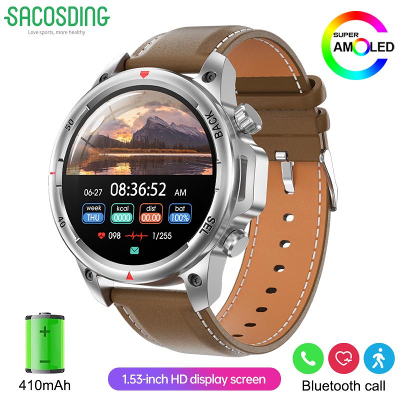 2025 Men's Sports Smartwatch Men Compass Fitness Tracker IP68 Waterproof Bluetooth Call Smartwatch Man Compatible Android IOS
