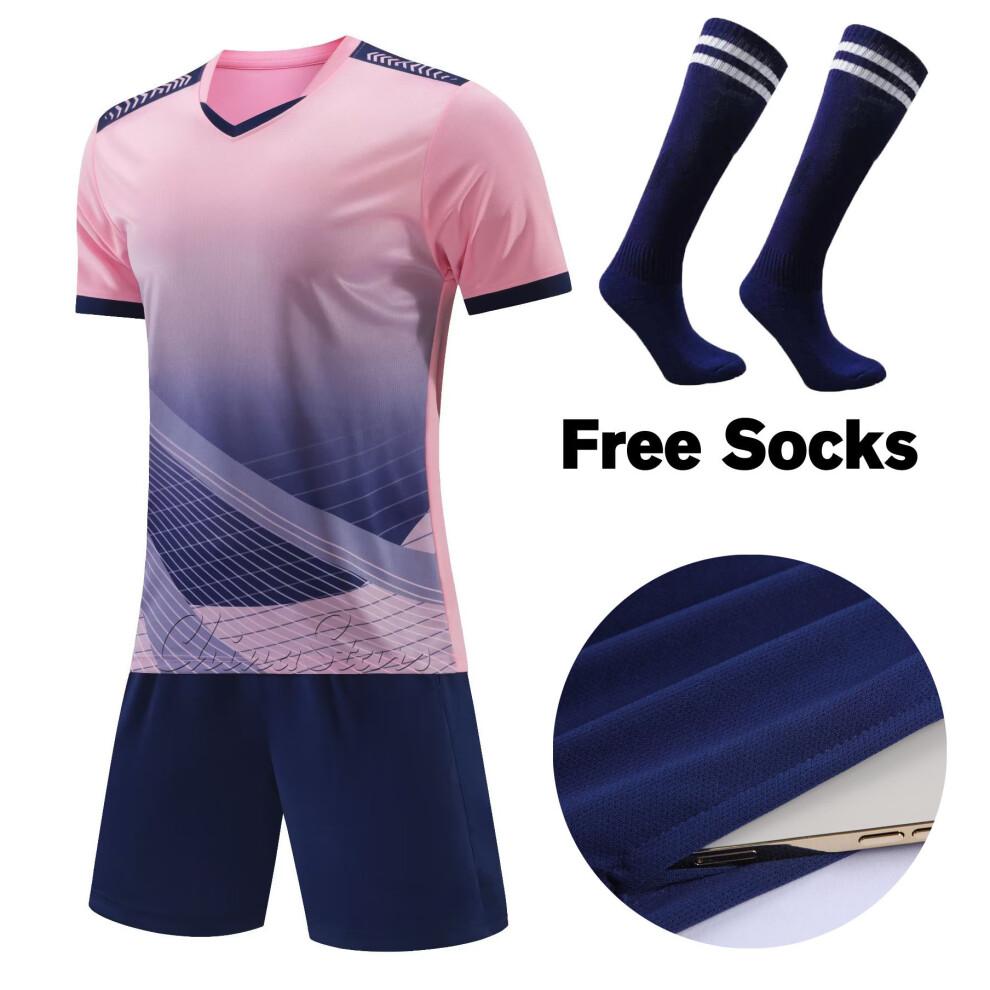 Adult Football Jerseys Shorts With Pockets  Socks 2025 Children's Soccer Clothes Maillot de football Men Training Kits