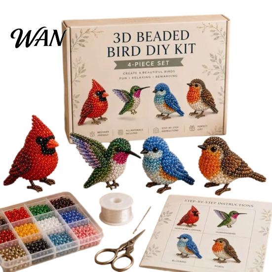 3D Dier Kralen Knutsel Tiny Kralen Doe-het-zelf Kit, Kralen Kit met Instructies, Handgemaakt Creatief Kunstproject Schattige Set voor Volwassenen Beginners Tieners,