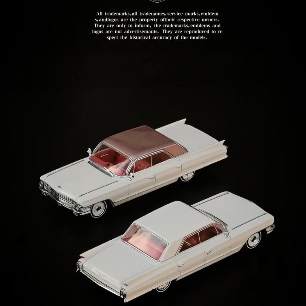 MK 1:64 1962 Cadillac Sedan De Ville Grecian & 1994 Lincoln Town Car Limited In Stock for Classic American Luxury Collectors Toy
