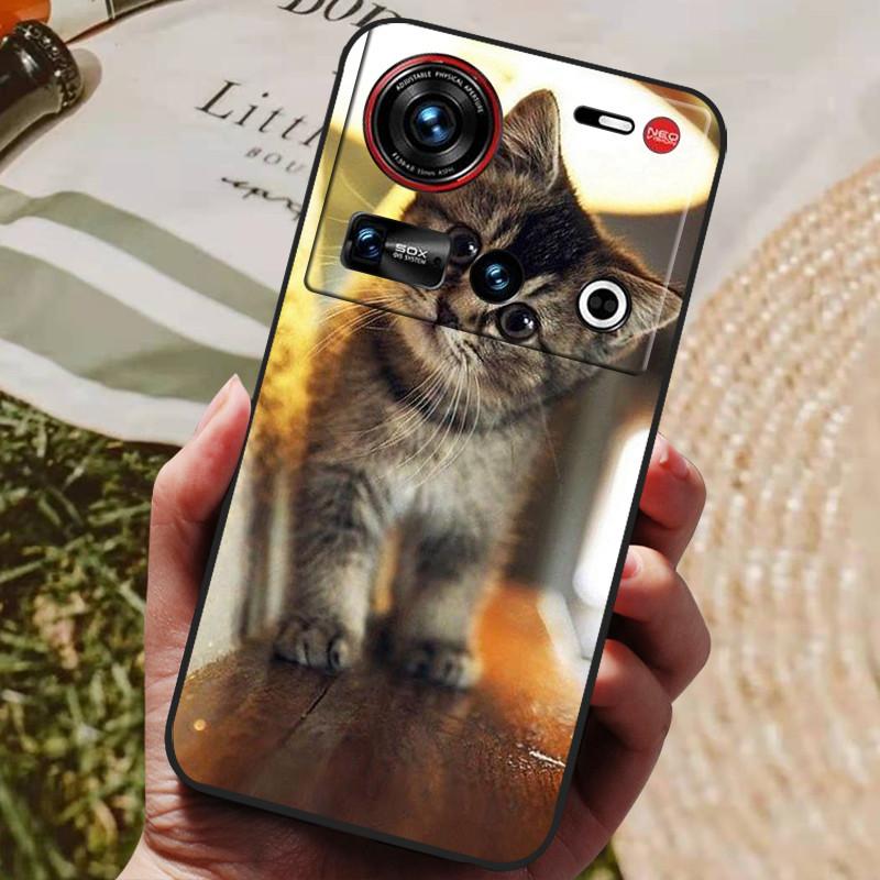 Pro pouzdro ZTE Nubia Z70 Ultra 5G 6,85'' Černé silikonové TPU měkký kryt telefonu pro Nubia Z70 Ultra Ochranné zadní kryty Z 70 Ultra