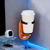 No Punching Folding Cup Holder Wall Mounted Drink Holder Multi-functional Cup Storage Rack  Bedroom
