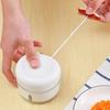 Manual Food Processor Pull Chop Grinder Stainless Steel Mincer for Garlic Chili Ginger Dual-Blade Design Vegetables Chopper for Home Kitchen Prep
