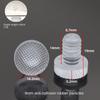 20Pcs Clear Rubber Embedded Furniture Bumper Table Chair Leg Feet Bottom Glide Slide Pad Floor Protector Shockproof Accessories