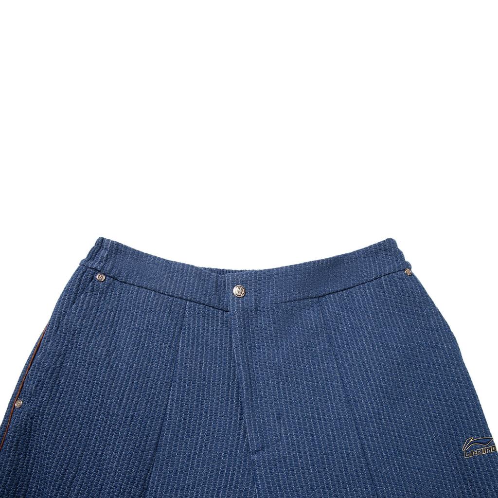 Li Ning Sports Lifestyle Series Logo Stitching Button Casual Pants Men pants AKXW031-3