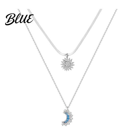 Comfortable Necklace 1 Set Sun And Moon Necklaces Couples Matching