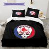 Boston Red Sox2 Pattern Bedding Quilt Set  Home Decoration  Gift (1 * duvet cover + 2 * pillowcase  without core)