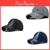 Trendy European American Style Distressed Denim Baseball Cap For Men And Women