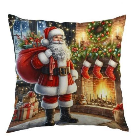New Christmas Sofa Cushion Home Holiday Printed Cushion Cover Living Room Decorative Cushion Cover