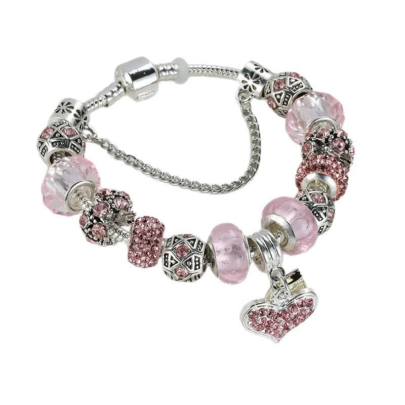 Wish crystal full diamond love pendant bracelet bracelet simple personality explosion