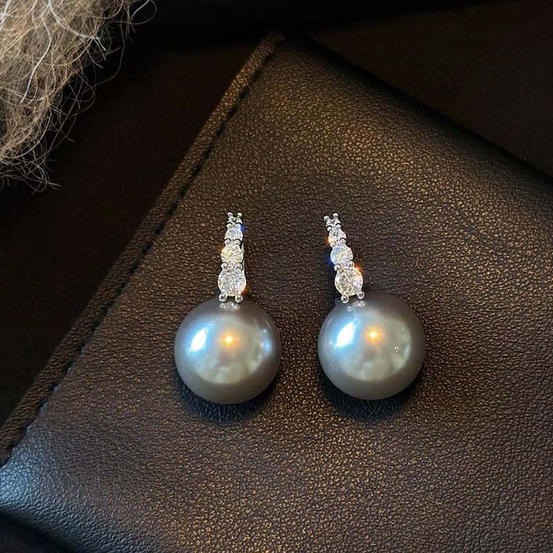 

Элегантные серьги-иглы из серебра S925 пробы с бриллиантами и жемчугом для женщин — элитная, универсальная роскошь