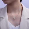 Butterfly Necklace for Women with Fashionable Personality, Slightly Inlaid Diamond Clavicle Chain Necklace Temperament Versatile
