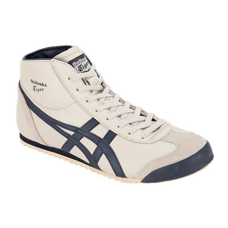 Onitsuka Tiger Mexico Mid Runner 'Creamwhite Dark Blue' Sneakers THL328-1659
