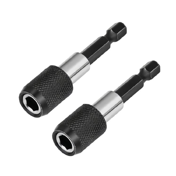 Ergonomic Fast Change Locking Mechanism 60mm Magnetic Bit Hexagonal Shank For Power/Manual Tool Carbon Steel Durability