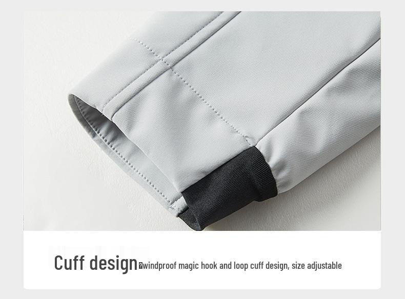 New 3D Cut Windproof Waterproof Hooded Softshell Jacket for Couples - Spring/Autumn Mountaineering