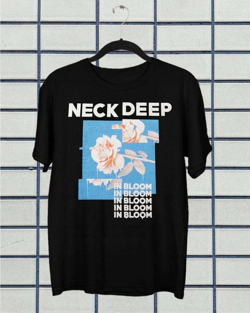 Neck Deep Band In Bloom Blumen T-Shirt Baumwolle Unisex Tee S-5XL GC3310