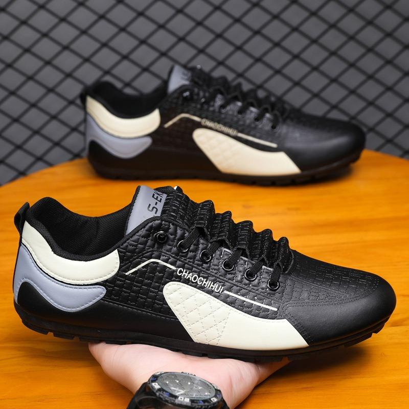 New casual shoes men's sports shoes quality selection men's shoes slow pull shoes leather surface casual shoes trendy shoes