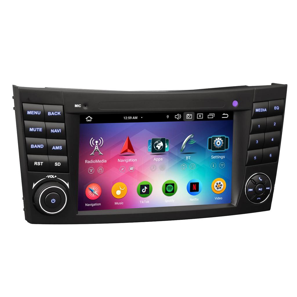 EU Stock ES5581E Android 14 GPS 4G WiFi Car Multimedia Player Dashboard Compatible Mercedes Benz E-Class W211 Stereo Radio