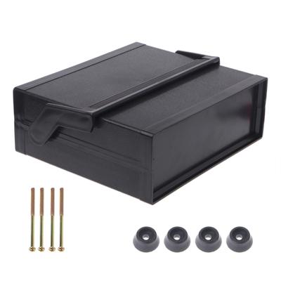 Caja de plástico impermeable para proyectos electrónicos, color negro, 200 x 175 x 70 mm