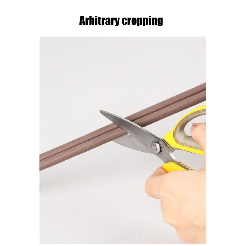 10m Weather Stripping Door Seal Strip Self-adhesive Draft Stopper Tape Window Insulation Noise Rubber Sealing Strip