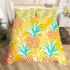 Ananas Bettbezug Tropische Früchte Bettwäsche Set Ananas Muster Deckenbezug für Jungen Mädchen Boho Exotischer Stil Zimmerdeko