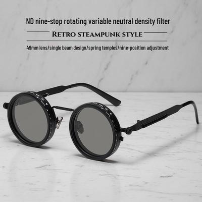 ND9 Adjustable Dimming Polarized Sunglasses: Retro, Anti-UV, Ideal for Fishing & Driving