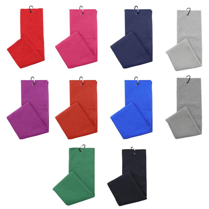 

Полотенце для гольфа Tri-Fold Sports Microfiber Waffle Club Wipe Ball Towel Pineapple Grid