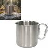 Stainless Steel Camping Mug 500ml/16.9oz Portable Travel Cup Outdoor Backpacking Cup  Backpacking