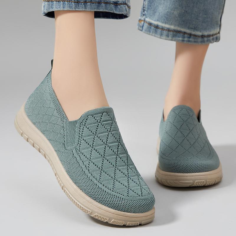 Sneakers für Damen Lässige flache Schuhe Atmungsaktiv Bequem Leicht Mode Alleskombinierbar Vielseitig Flach Ausgehöhlt Weiche Sohle