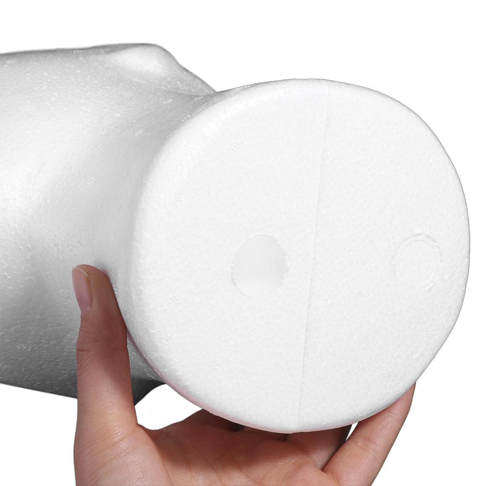 Shopping Mall Closet Holder White Foam Head Model Wig Hat Cap Male Mannequin Head Stable Base Headset Display Stand Rack