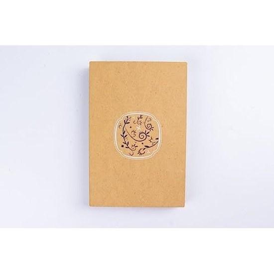 Wooden Cover Goshuin Book Leaf Fox