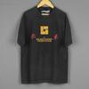 Golden Harvest T Shirt Shaw Brothers HK Chinese Film Moive Black Cotton Washed Mens Tops Clothing Short Sleeve Printed Shirt