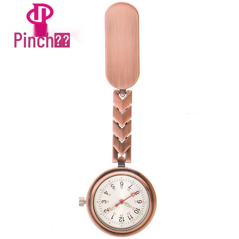 Engraved Women's Nurse Pendant Brooch Watch for Medical Use