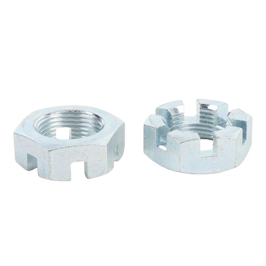2 Sets Trailer Nut Kit with 1in Shaft Spindle Nuts 1in Washer 2.2in Cotter Pins Galvanized for 1in Shaft Spindle